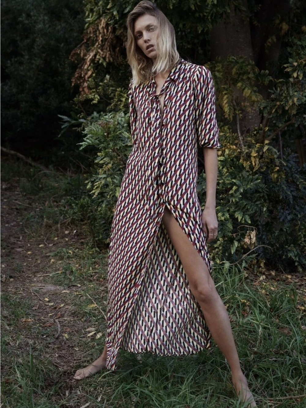 Zara Patterned Maxi Dress